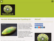 Tablet Screenshot of opalshop.ch